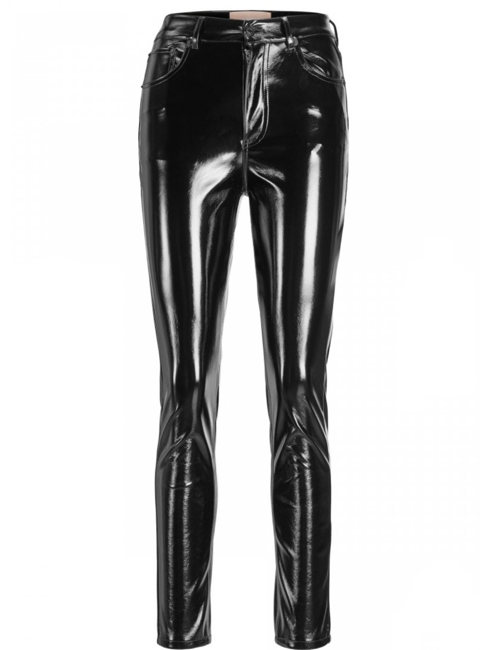 NWT JJXX Berlin Black Faux Leather Slim Pants S